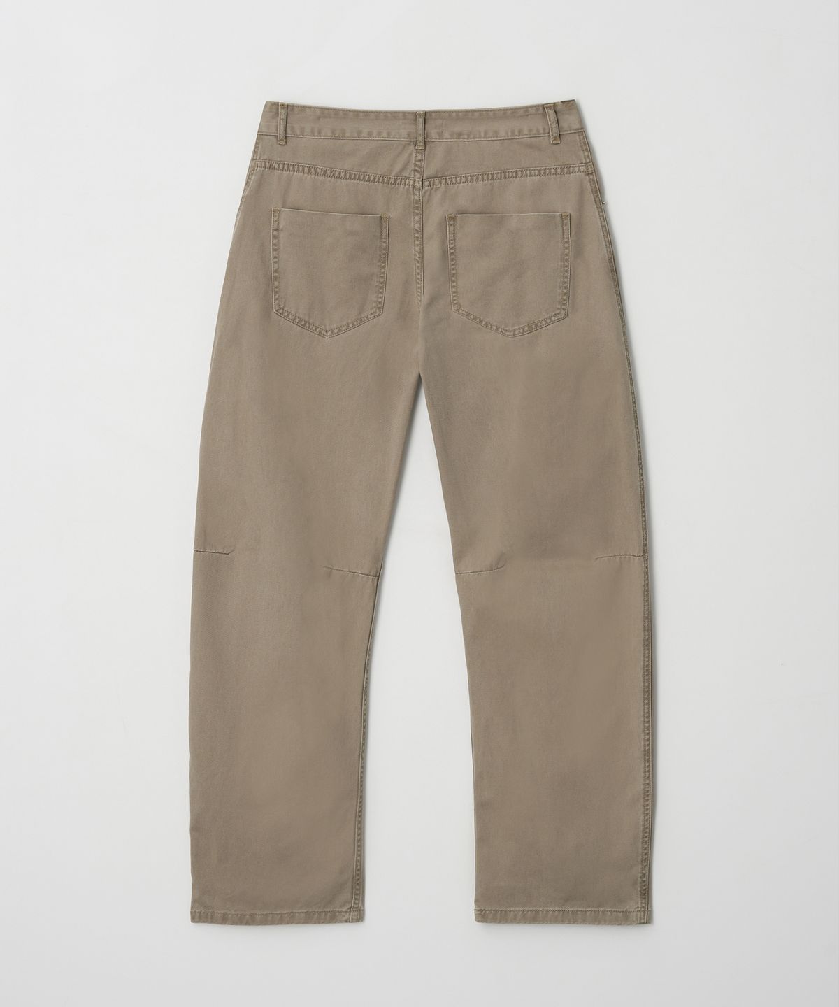 Long Length Curved Pants Beige - detail 2