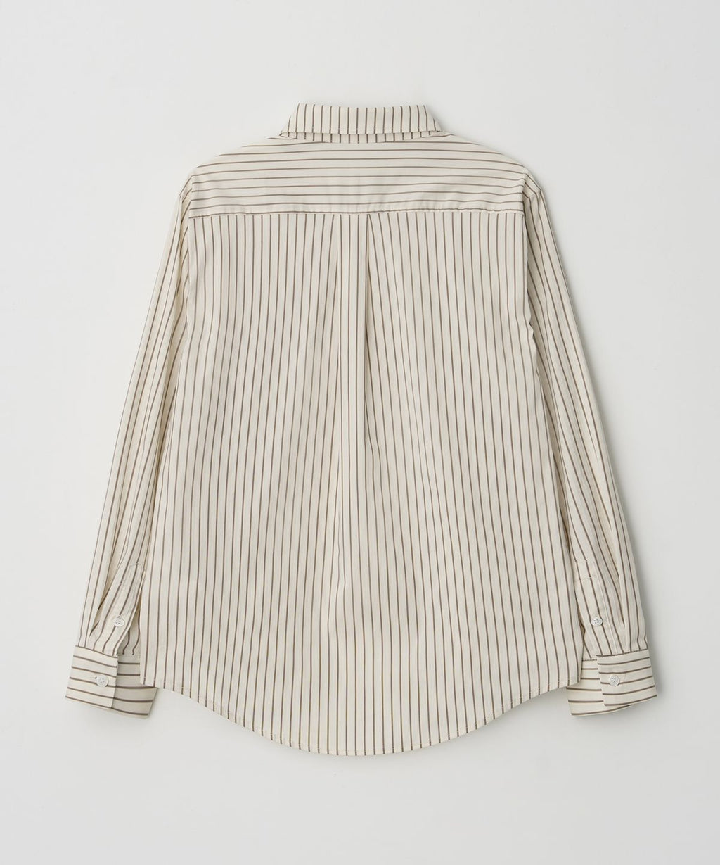 Standard Stripe Shirt Beige - detail 1