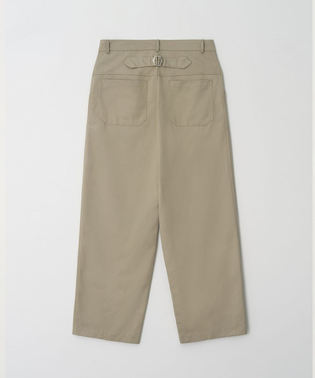 Classic Cotton Bijou Pants Beige - detail 2