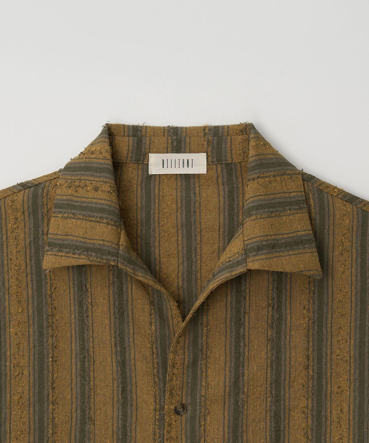 Hawaiian Stripe Shirt Mustard - detail 1