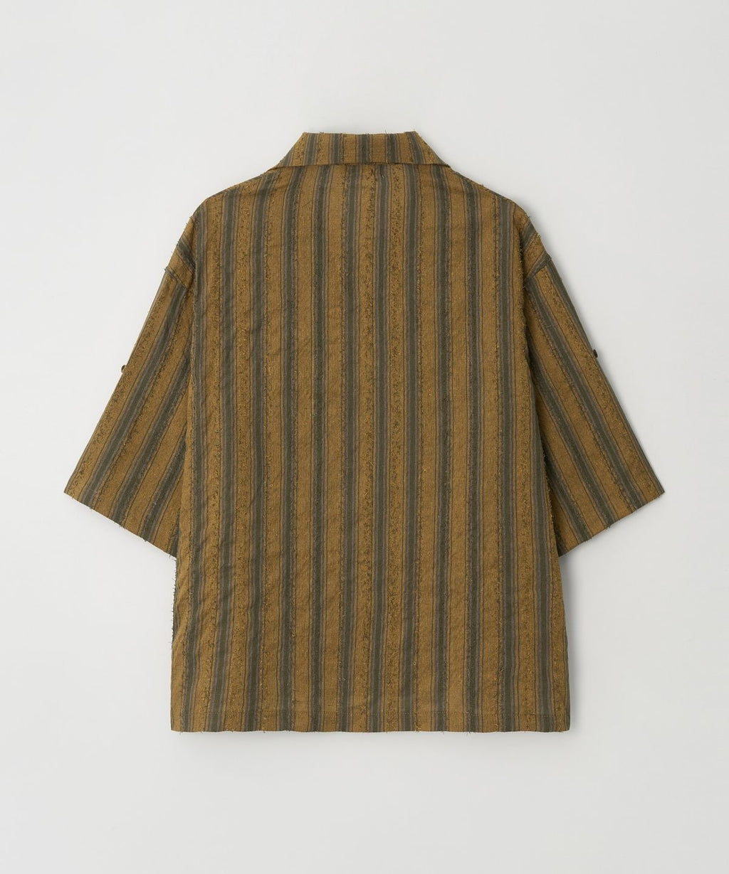 Hawaiian Stripe Shirt Mustard - detail 2