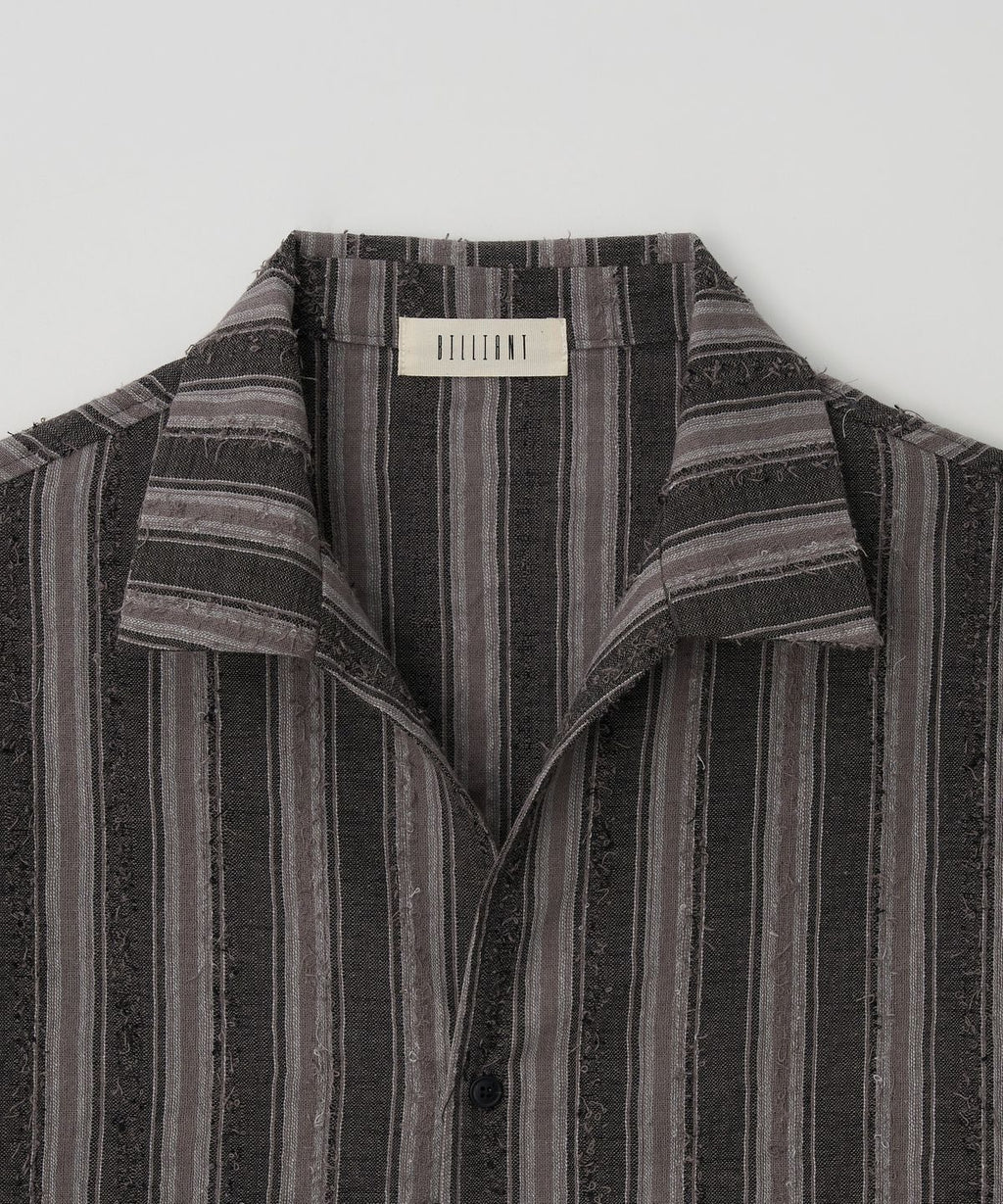 Hawaiian Stripe Shirt Charcoal - detail 1