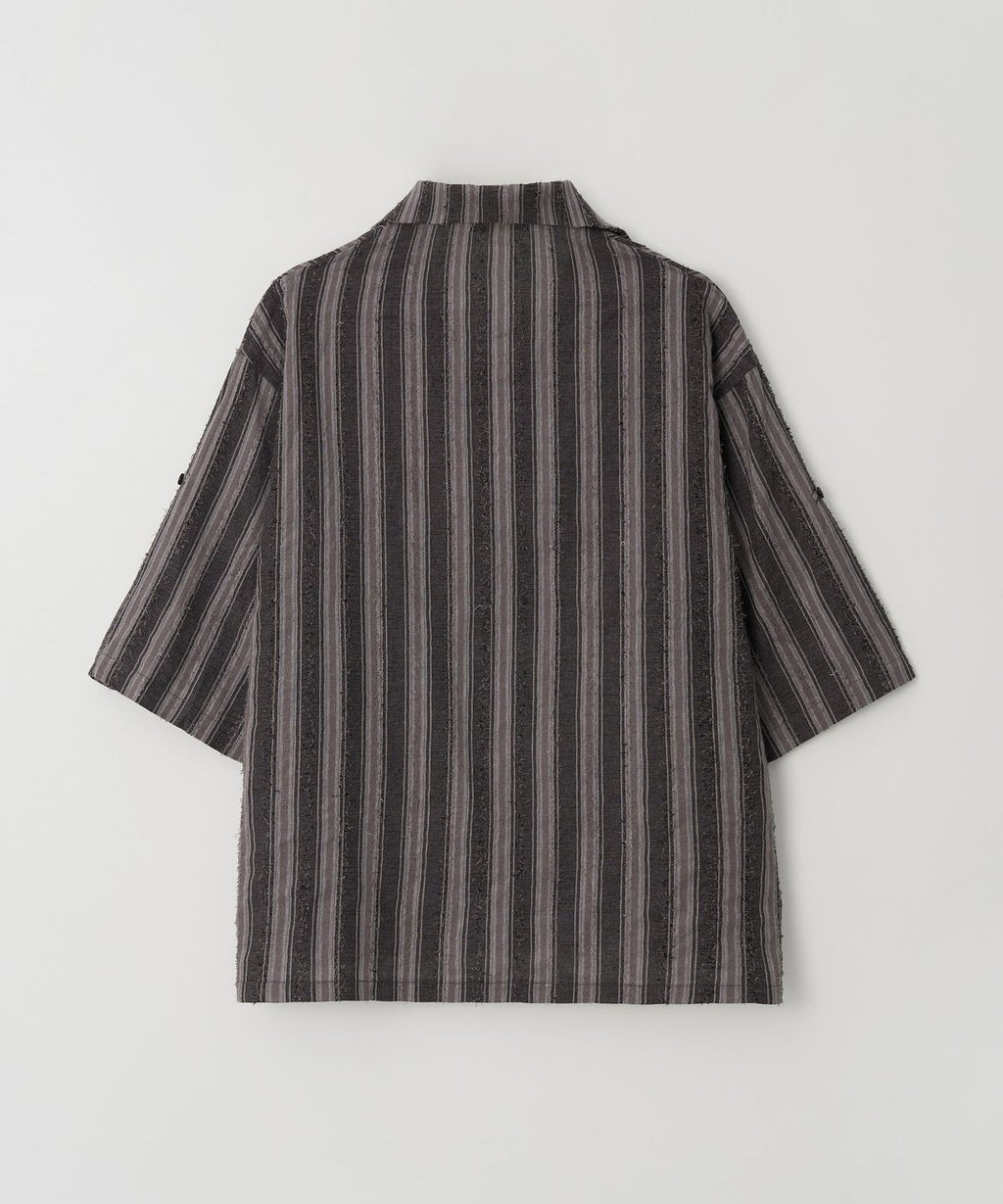 Hawaiian Stripe Shirt Charcoal - detail 2