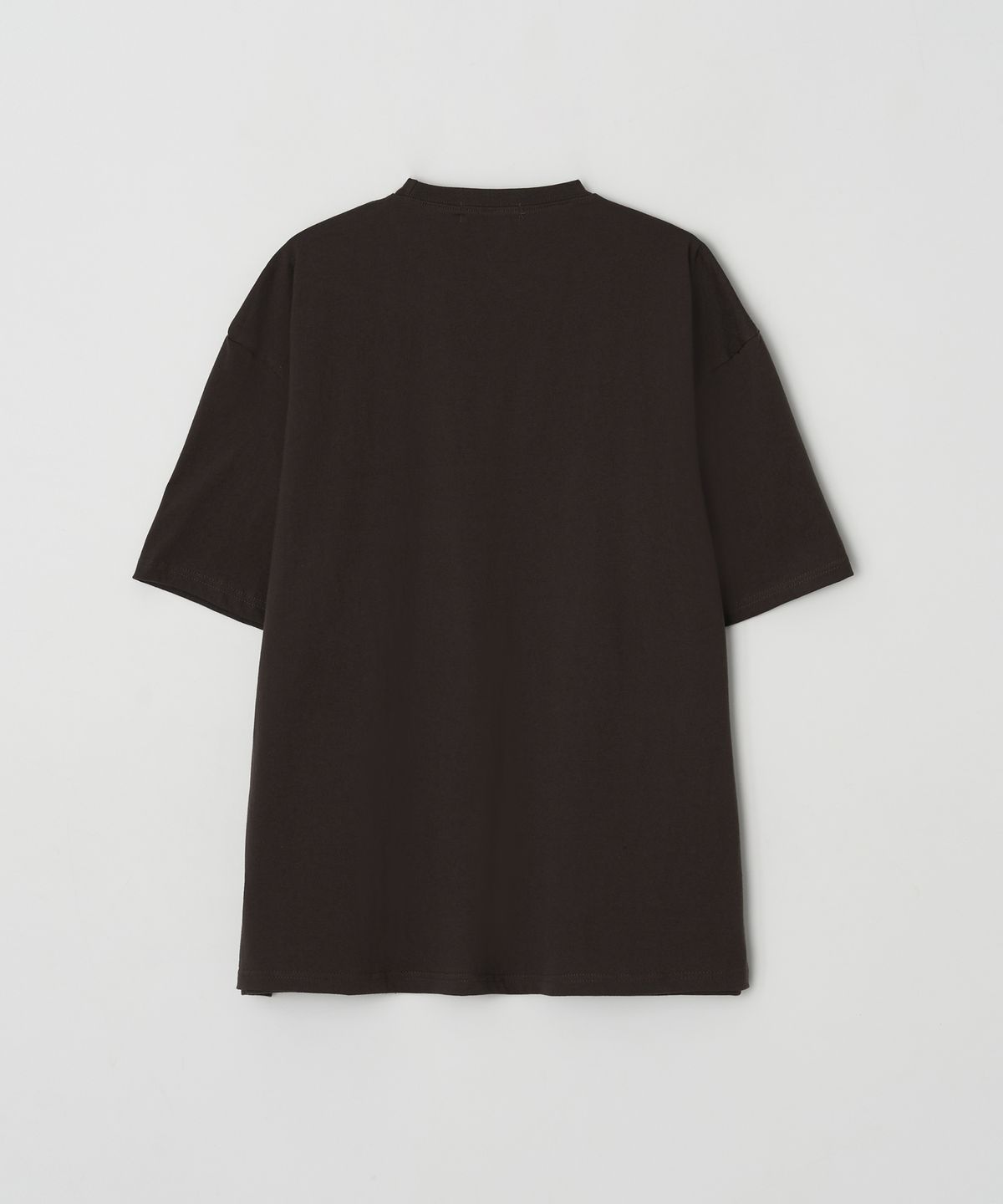 Logo Print Oversized Short Sleeve Tee Deep Brown - detail 1