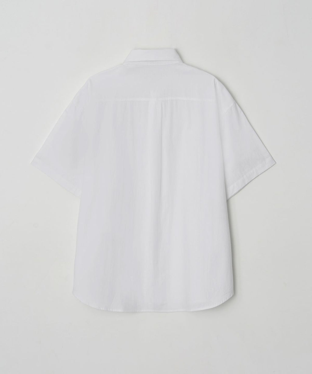 All-Day Linen-Like Shirt White - detail 1