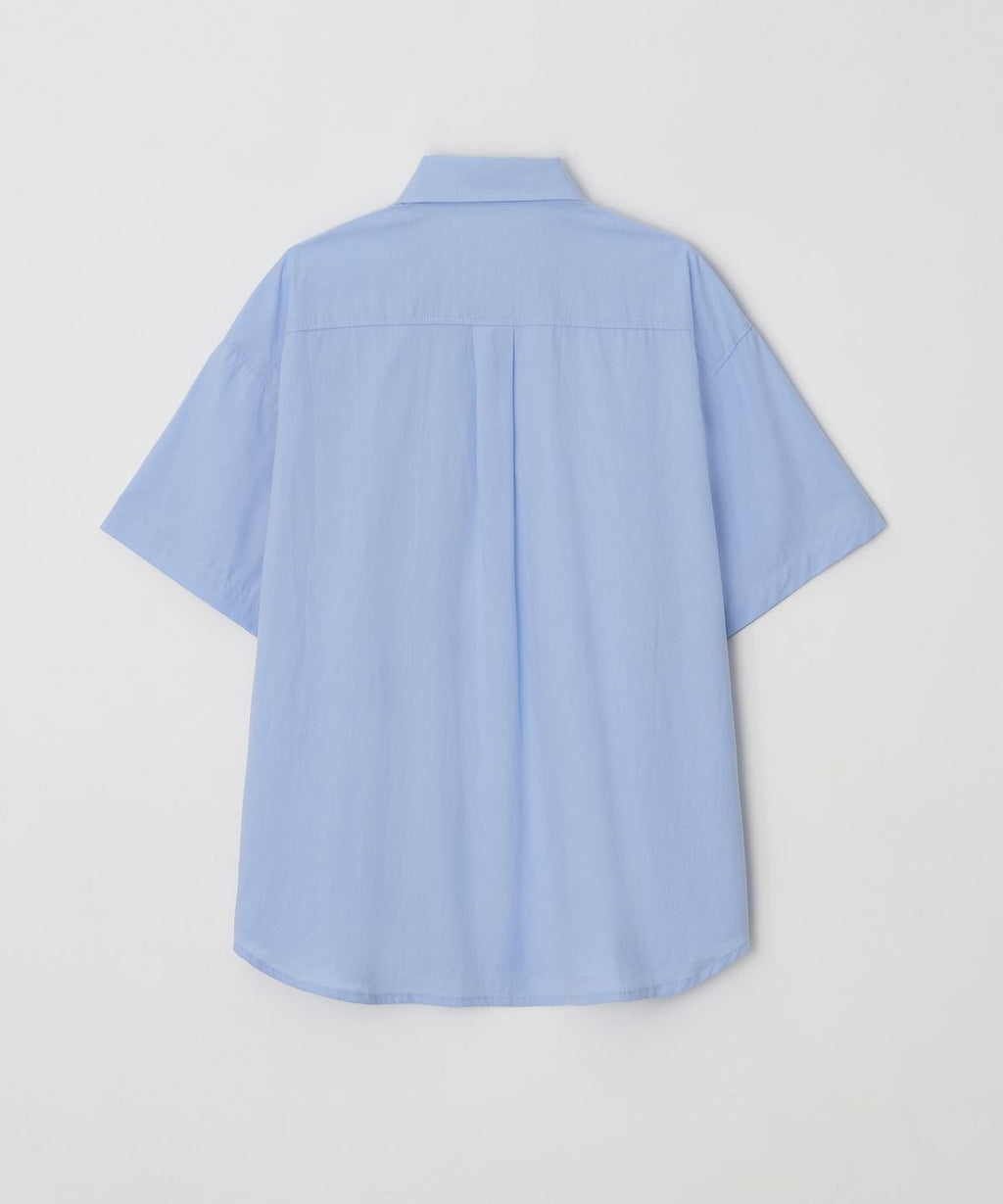All-Day Linen-Like Shirt Sky Blue - detail 1