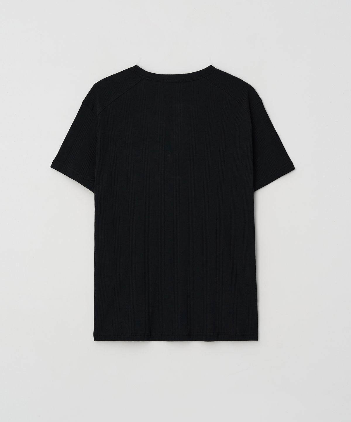 Muscle Fit Basic Henley Black - detail 1