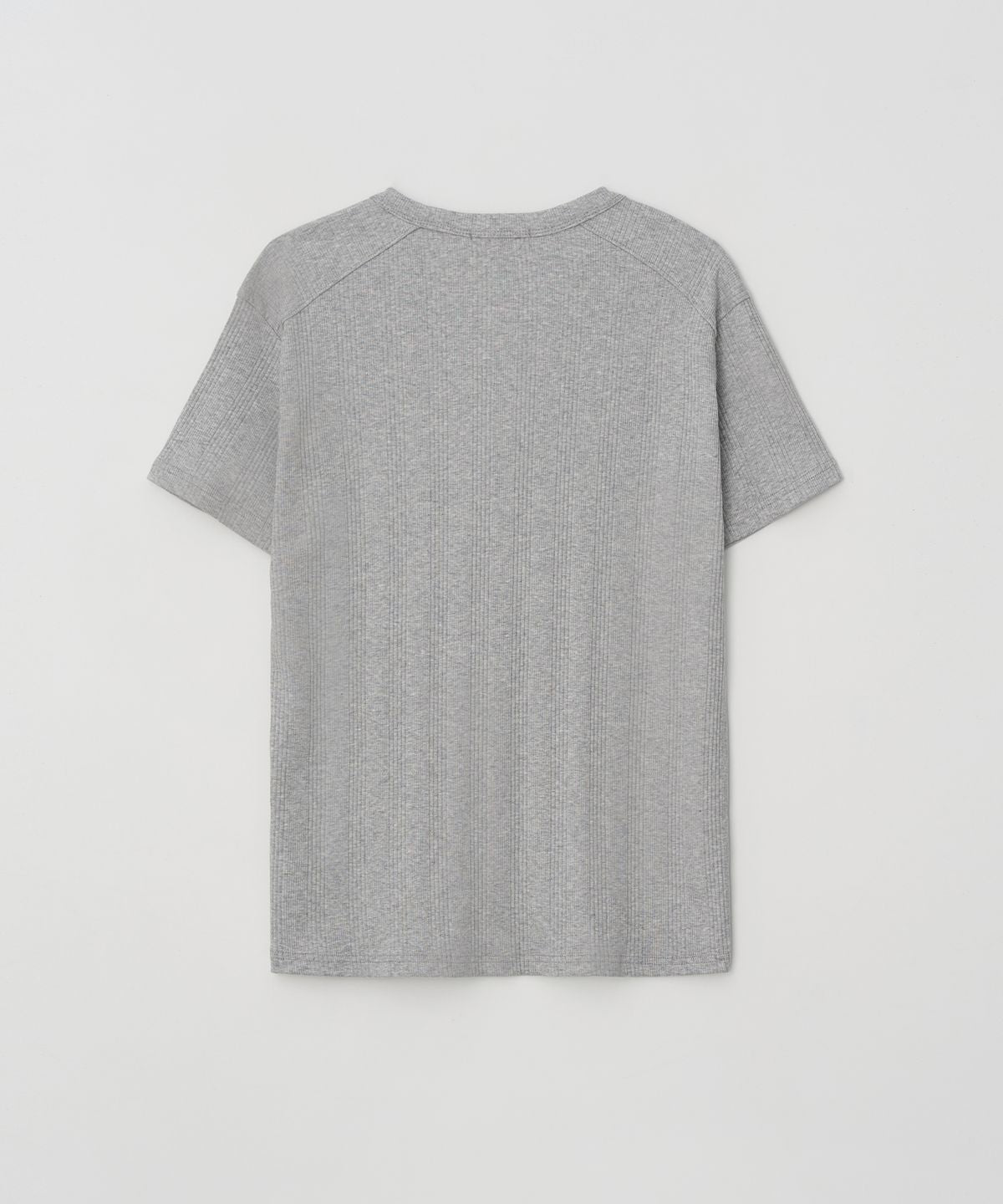 Muscle Fit Basic Henley Grey - detail 1