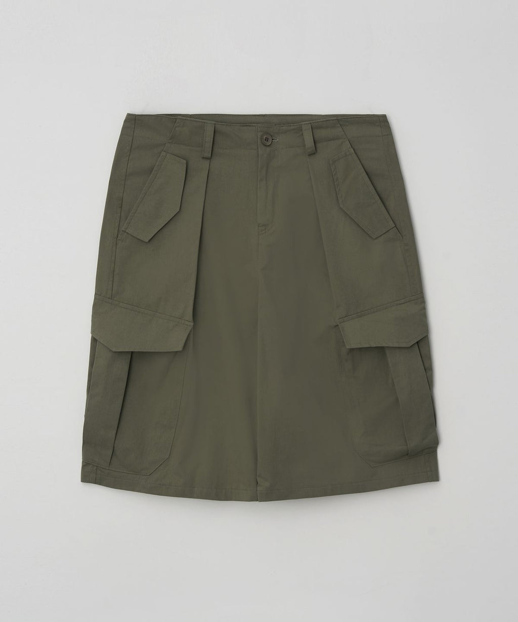 Crove Cargo Semi Bermuda Shorts Khaki - detail 1